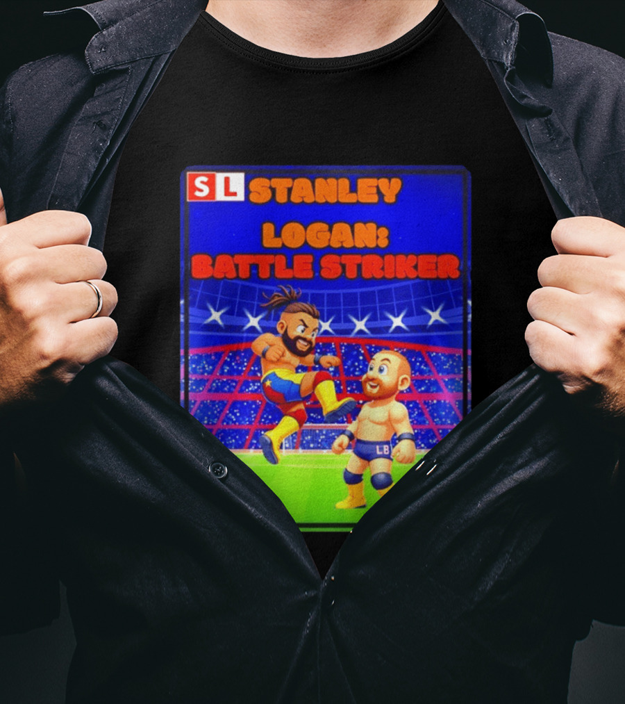 Stanley Logan Battle Striker Wrestling Game Cover T-Shirt