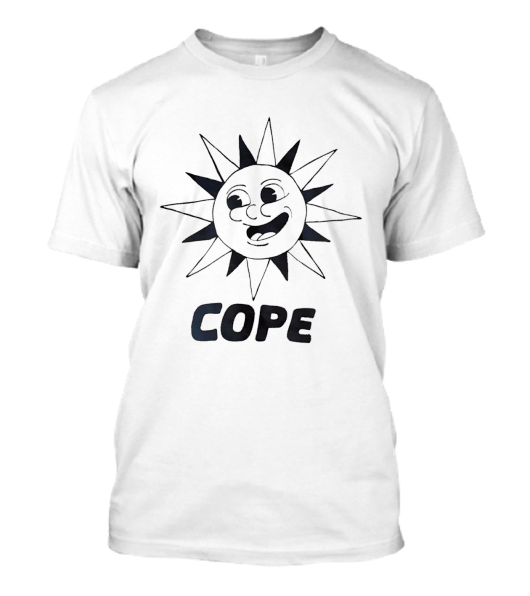 Cope Happy Sun Face Smiling Sunburst T-Shirt
