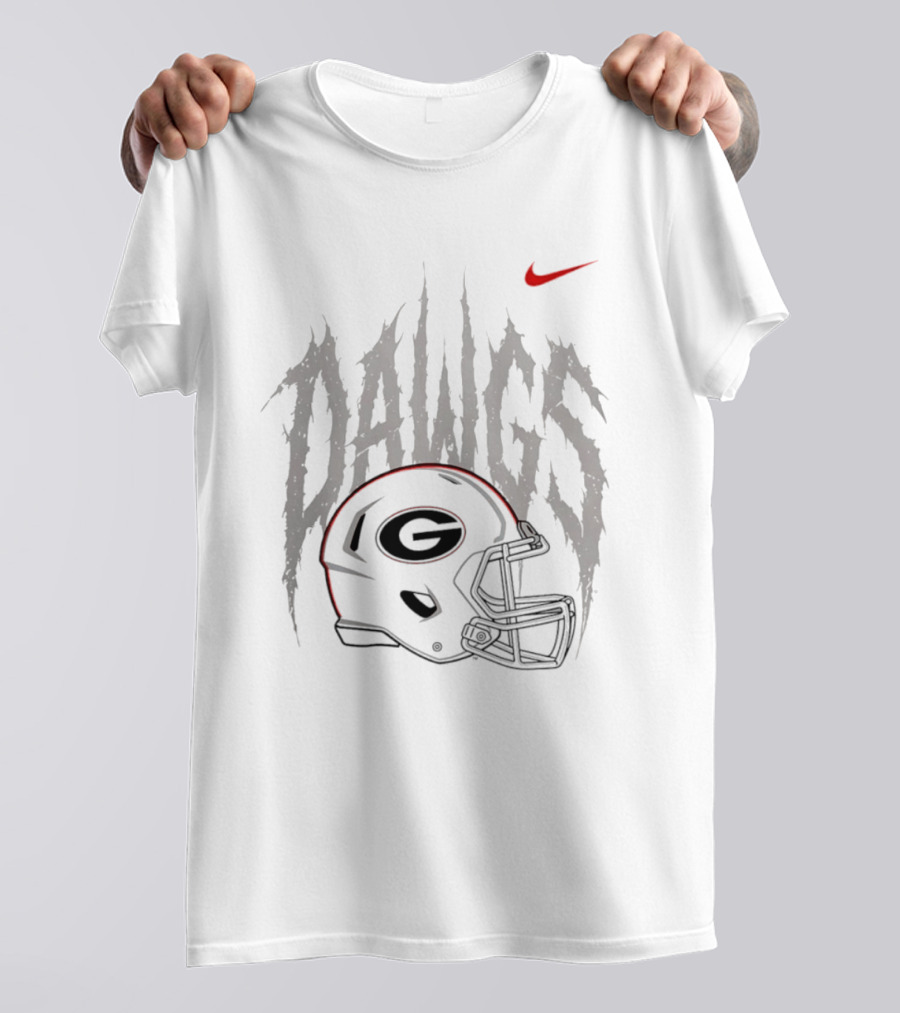 Nike Georgia Bulldogs Dawgs Helmet G T-Shirt
