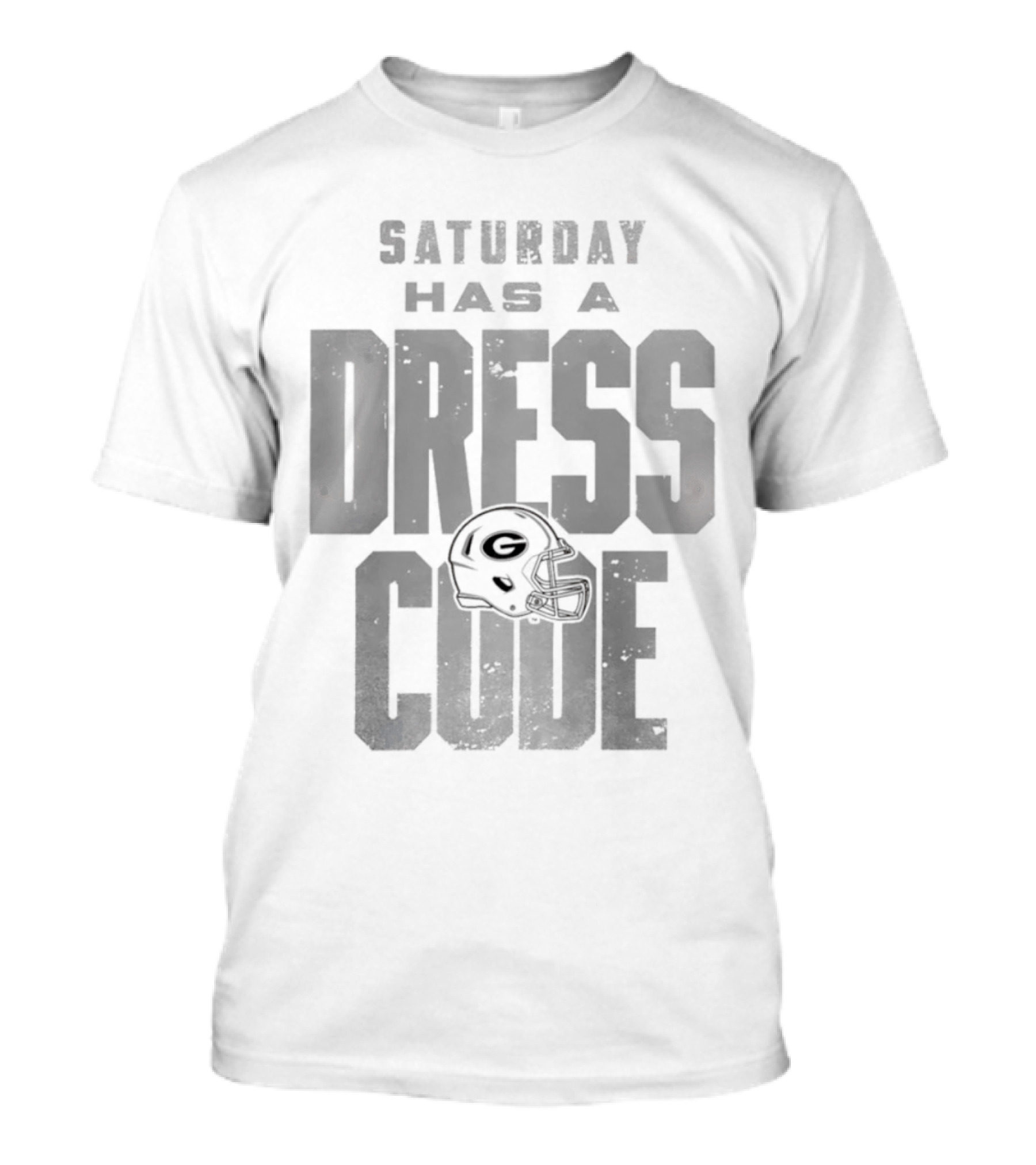 Saturday Has A Dress Code Georgia Bulldogs Football Helmet T-Shirt