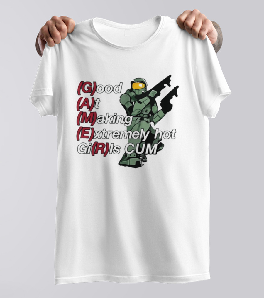 Good At Making Extremely Hot Girls Come Halo Gaming T-Shirt
