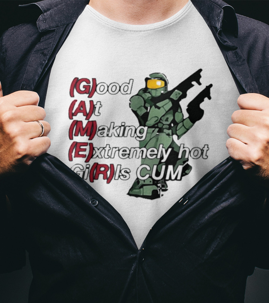 Good At Making Extremely Hot Girls Come Halo Gaming T-Shirt