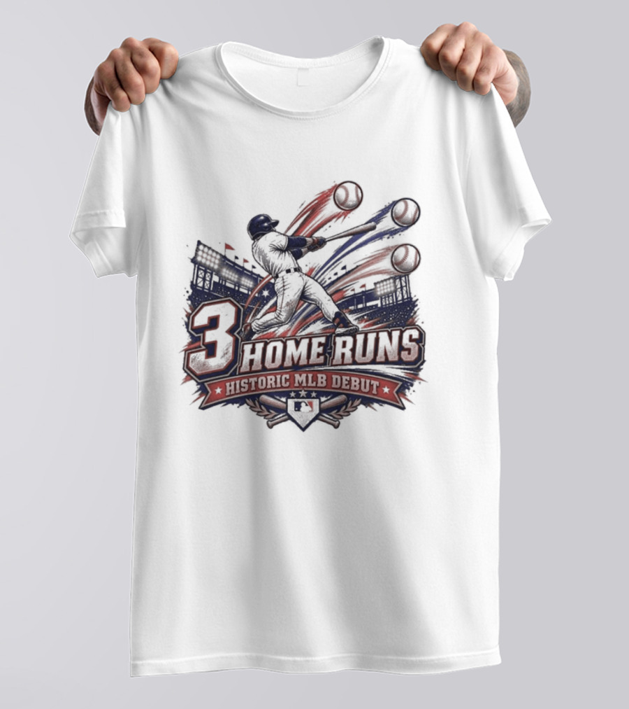 3 Home Runs Historic MLB Debut T-Shirt