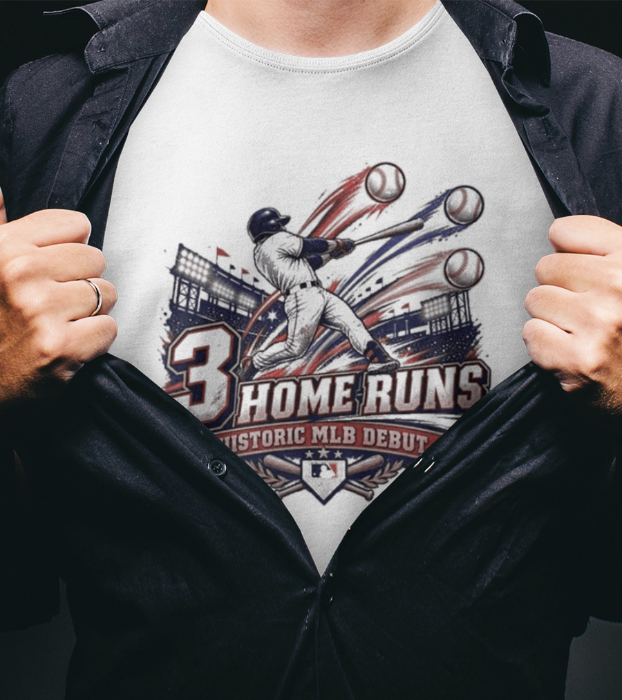 3 Home Runs Historic MLB Debut T-Shirt