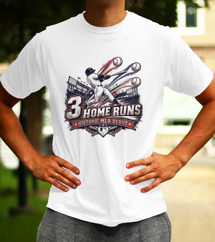 3 Home Runs Historic MLB Debut T-Shirt