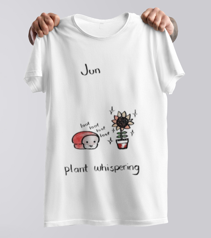 Jun Plant Whispering Bread Sunflower Loof Visual T-Shirt