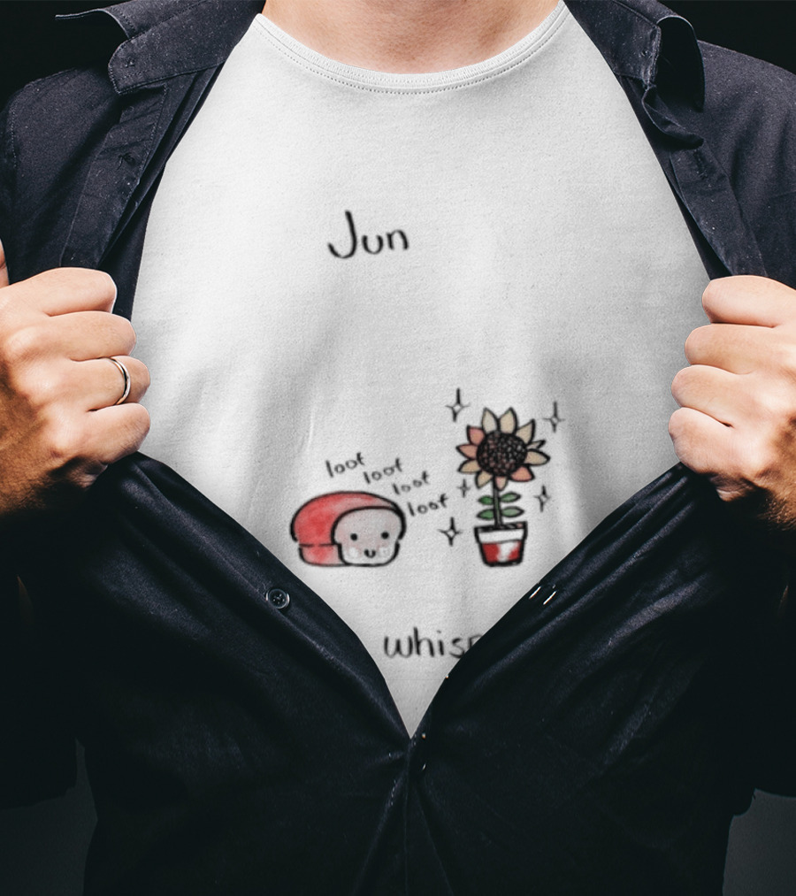 Jun Plant Whispering Bread Sunflower Loof Visual T-Shirt