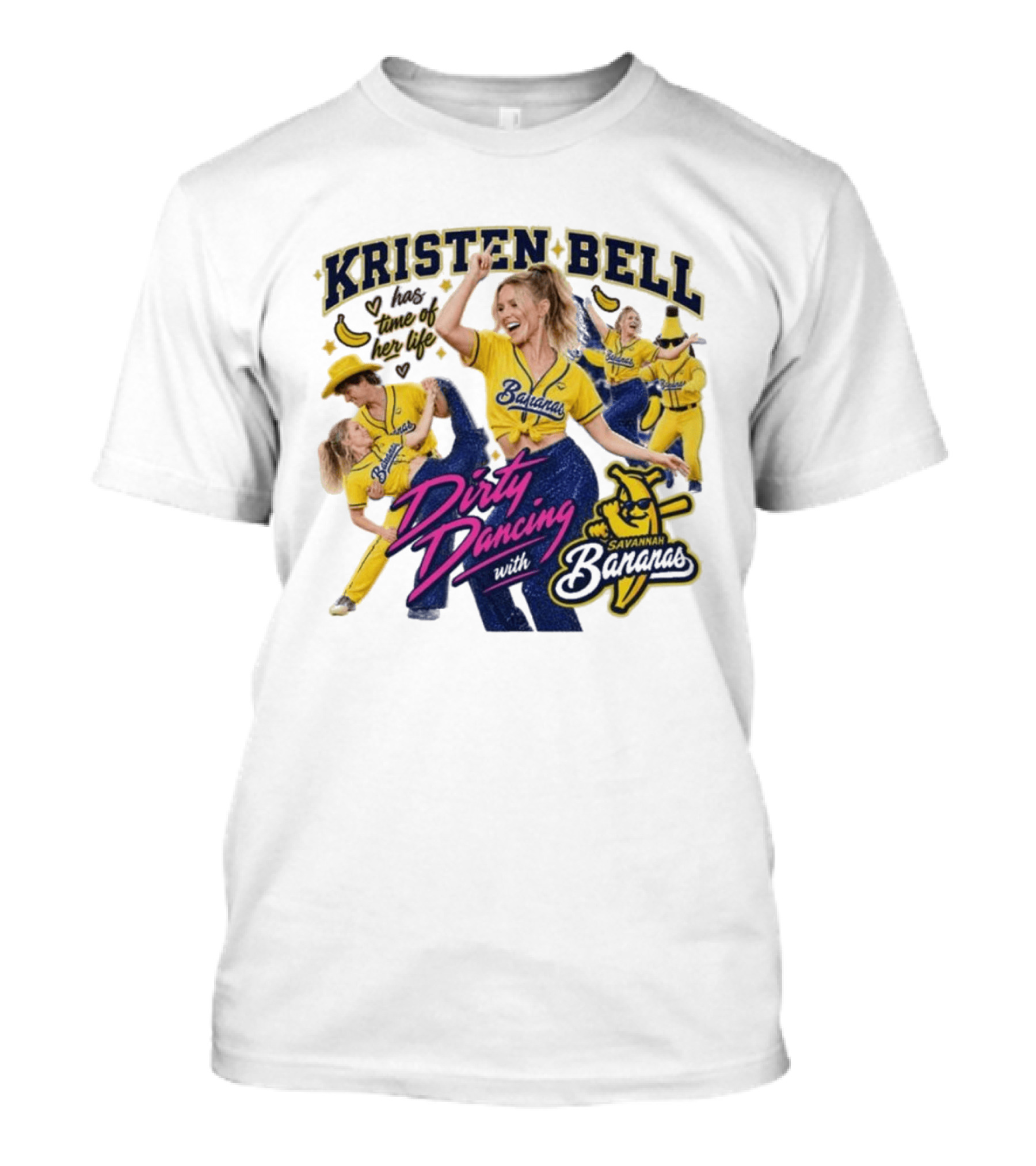 Kristen Bell Has Time Of Her Life Dirty Dancing With Savannah Bananas T-Shirt