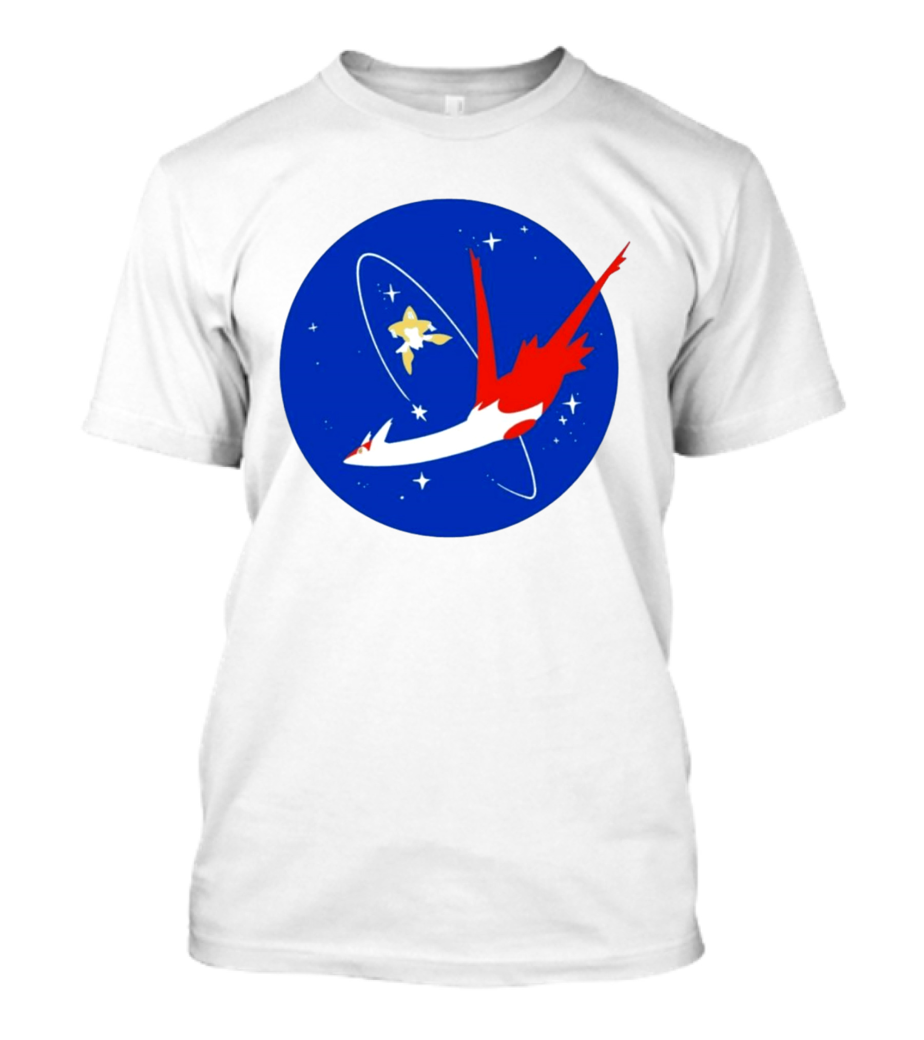 Latias Jirachi Cosmic Voyage In Space T-Shirt