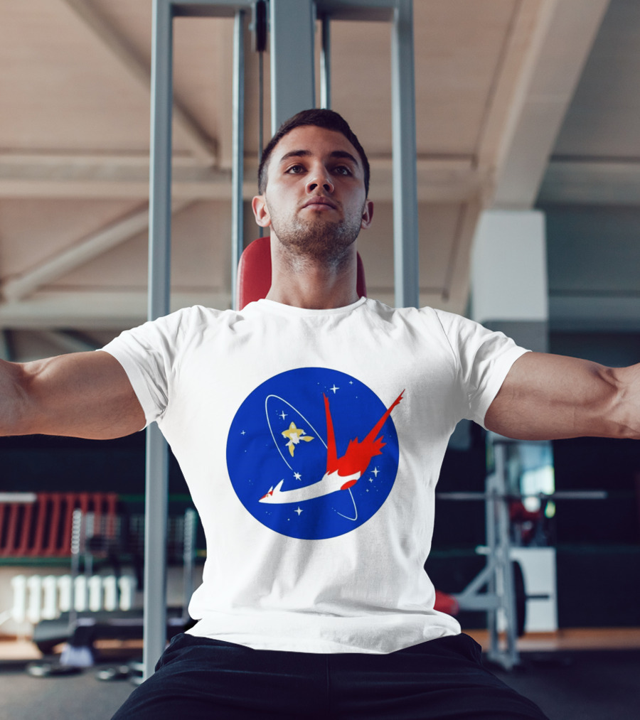 Latias Jirachi Cosmic Voyage In Space T-Shirt
