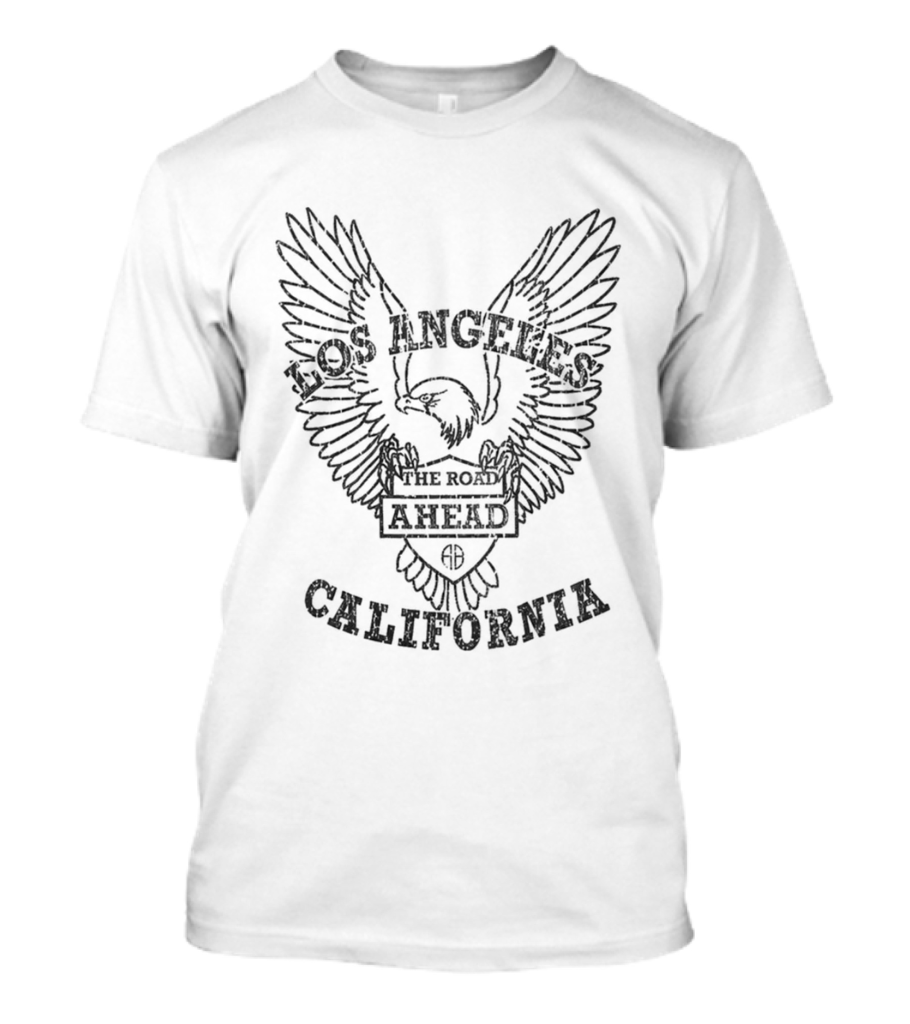 Los Angeles The Road Ahead California Eagle Wings T-Shirt