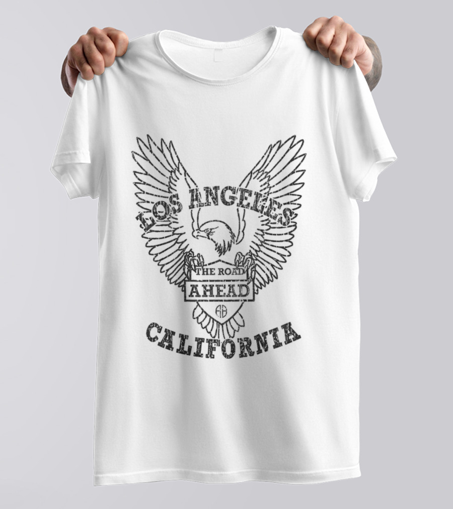 Los Angeles The Road Ahead California Eagle Wings T-Shirt
