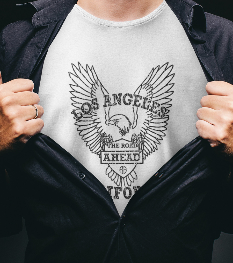 Los Angeles The Road Ahead California Eagle Wings T-Shirt