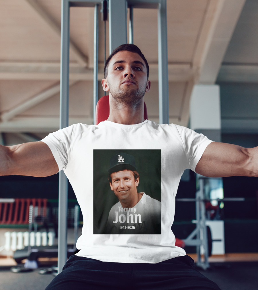 Tommy John 1943 2026 Los Angeles Baseball Memoriam T-Shirt