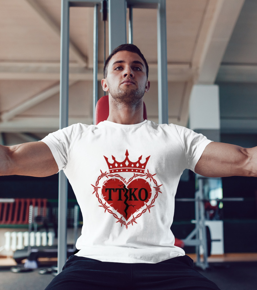TTKO Broken Heart Crown Barbed Wire T-Shirt