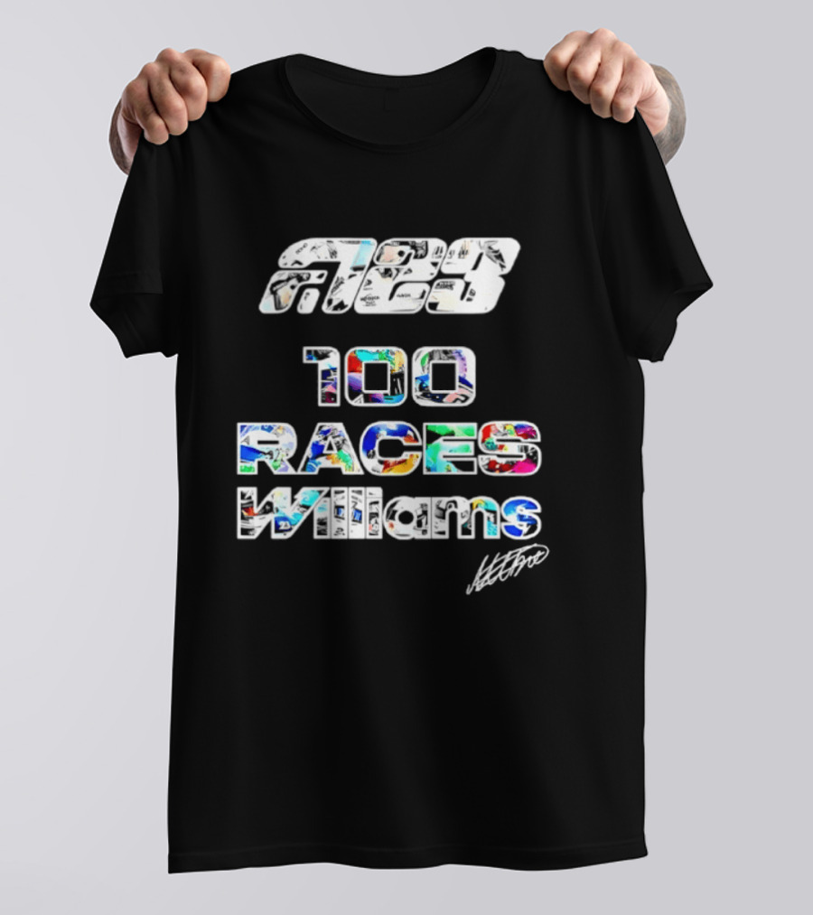 Alex Albon 23 100 Races Williams T-Shirt