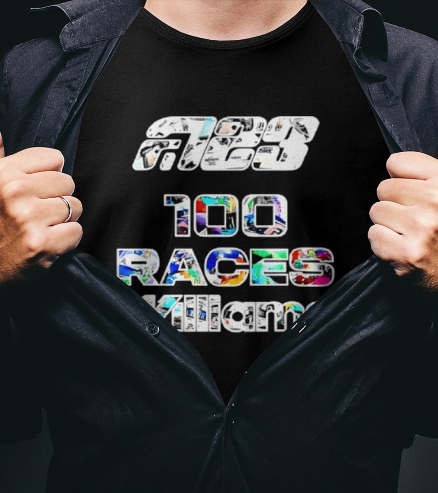 Alex Albon 23 100 Races Williams T-Shirt