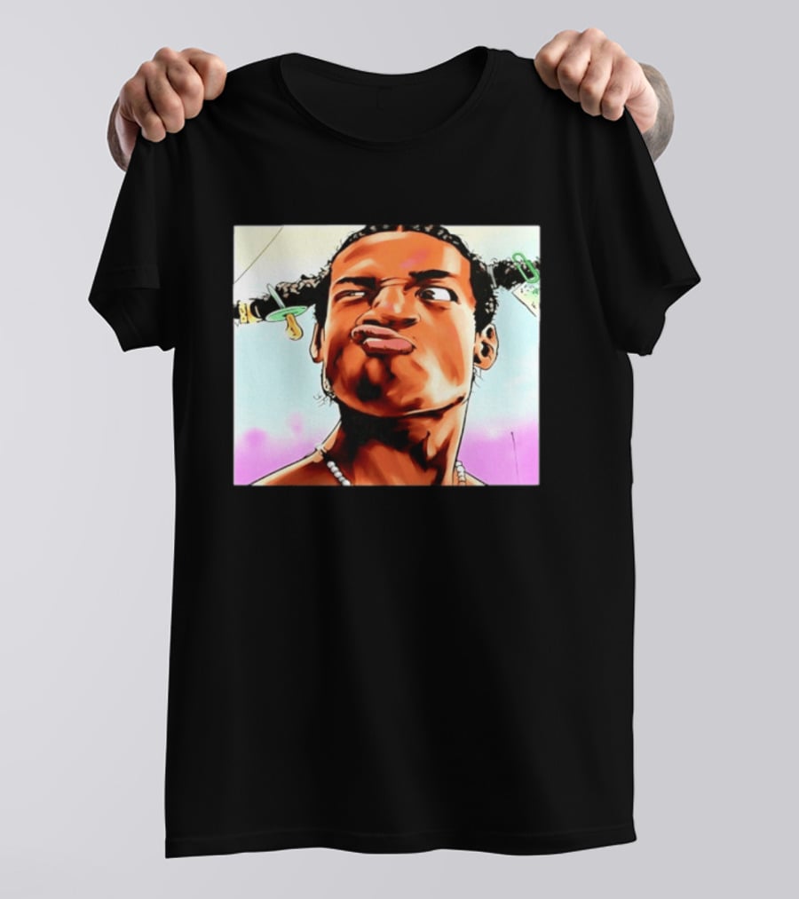 ASAP Rocky Hip Hop Rap Mob Pouty Face Meme T-Shirt