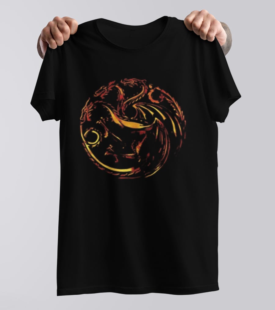 House Of The Dragon Fire Will Reign Targaryen Sigil Two Sided T-Shirt