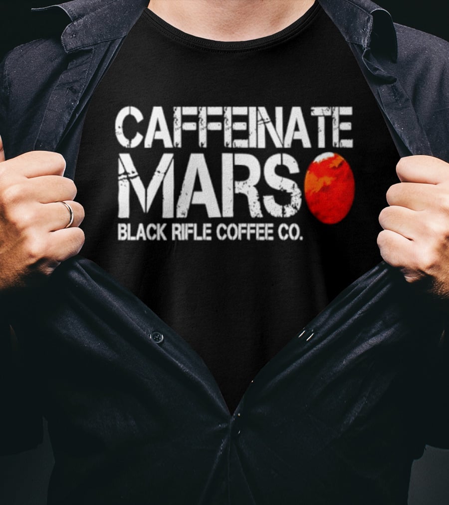Caffeinate Mars Black Rifle Coffee Co Red Planet T-Shirt