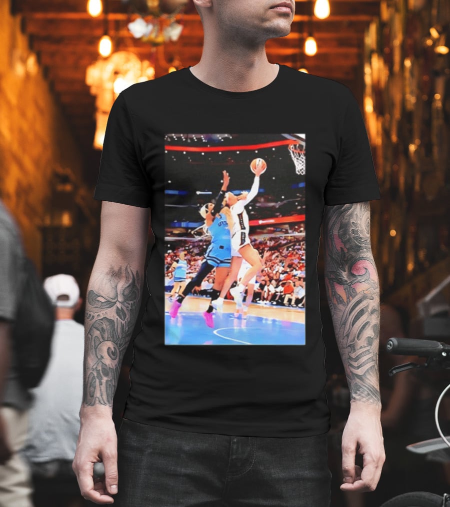 Caitlin Clark Indiana Fever Gameplay Action WNBA Basketball Competition T-Shirt