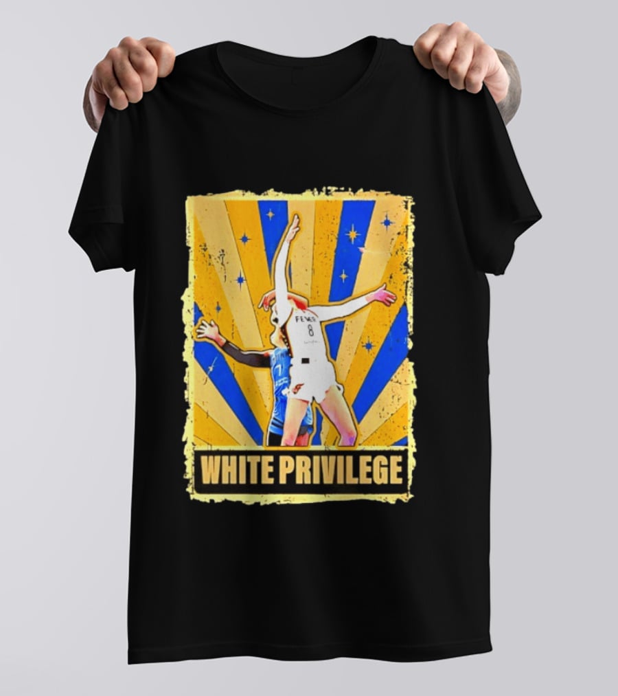 Caitlin Clark Indiana Fever WNBA White Privilege T-Shirt