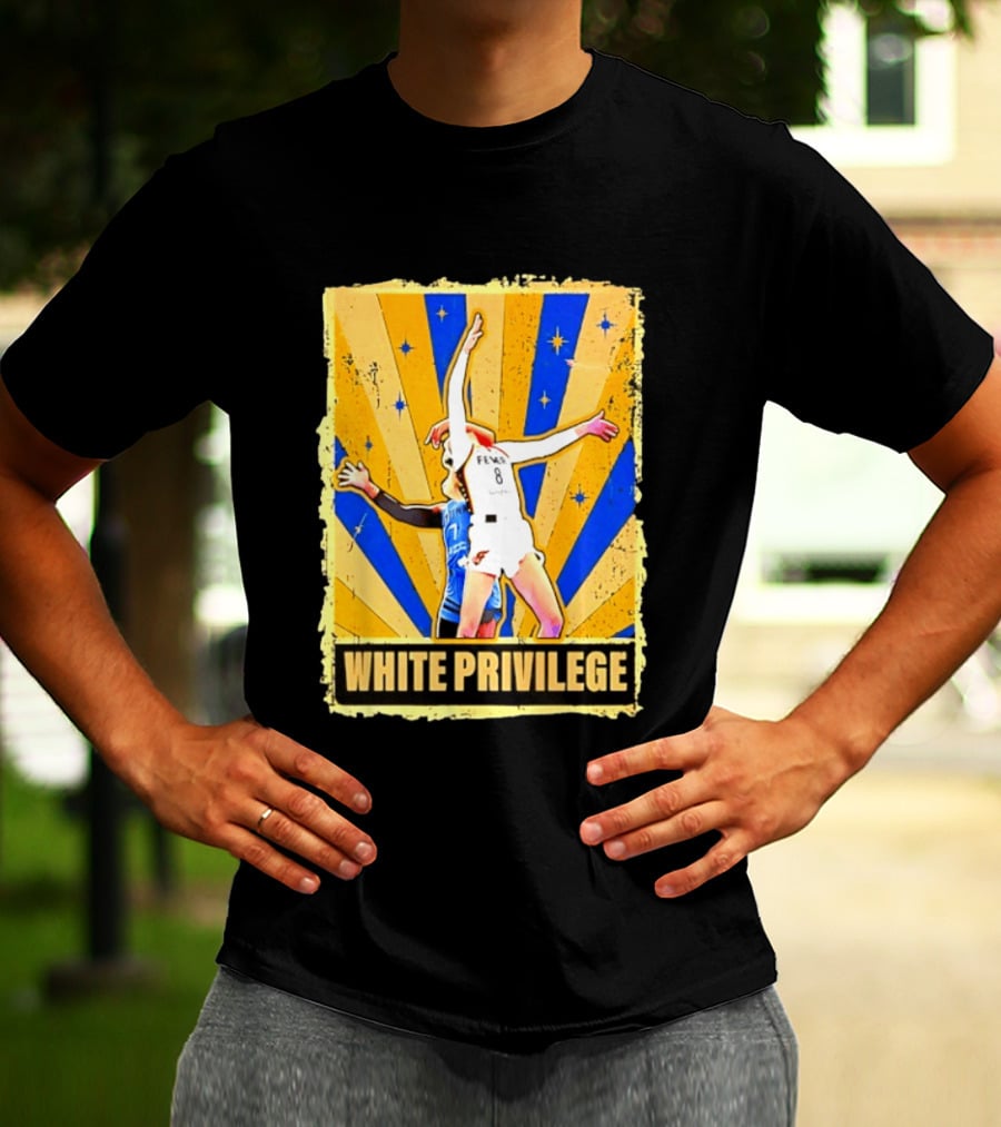 Caitlin Clark Indiana Fever WNBA White Privilege T-Shirt