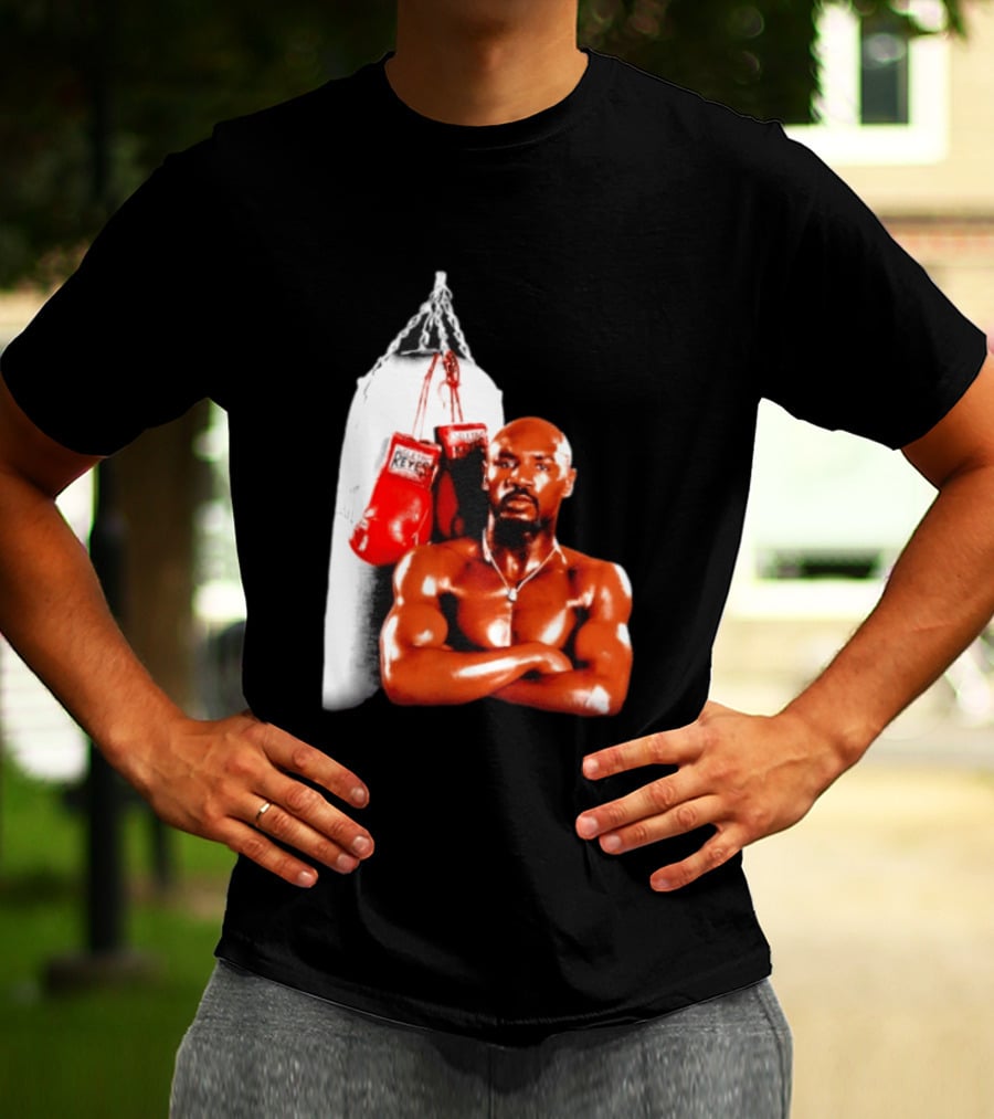 Marvelous Marvin Hagler With Cleto Reyes Boxing Gloves Iconic Champion T-Shirt