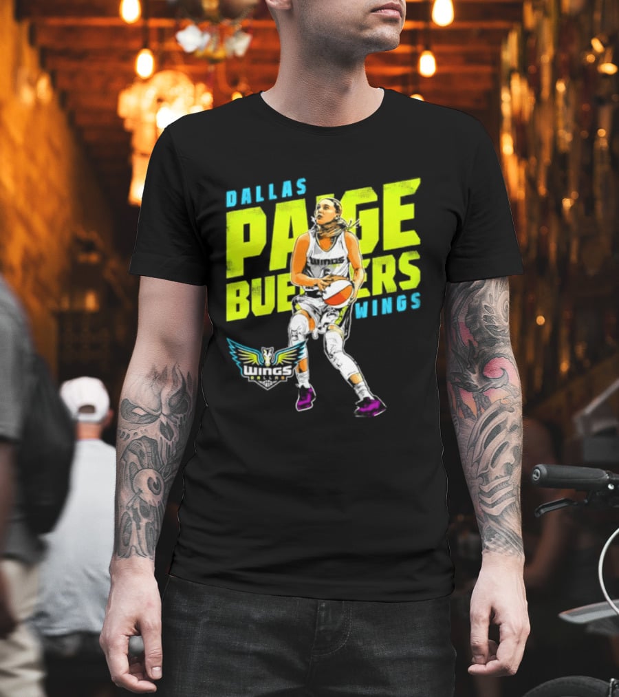 Dallas Wings Paige Bueckers WNBA Basketball Player T-Shirt