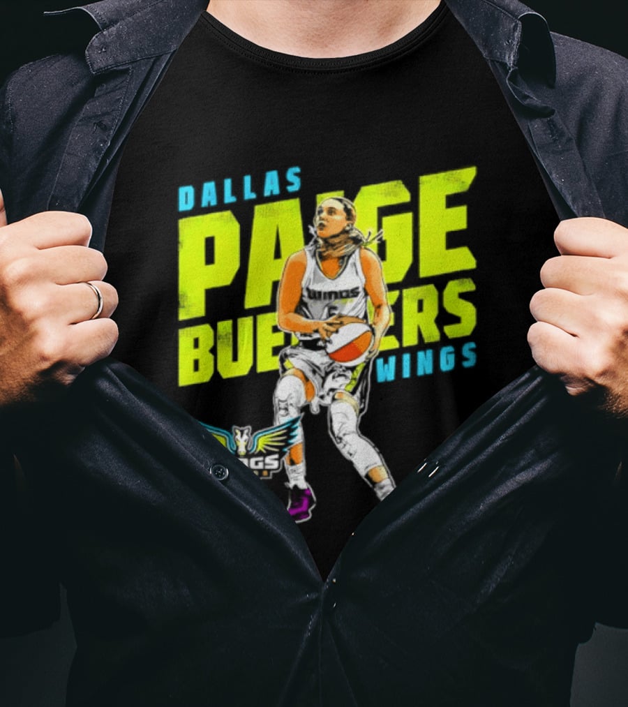 Dallas Wings Paige Bueckers WNBA Basketball Player T-Shirt