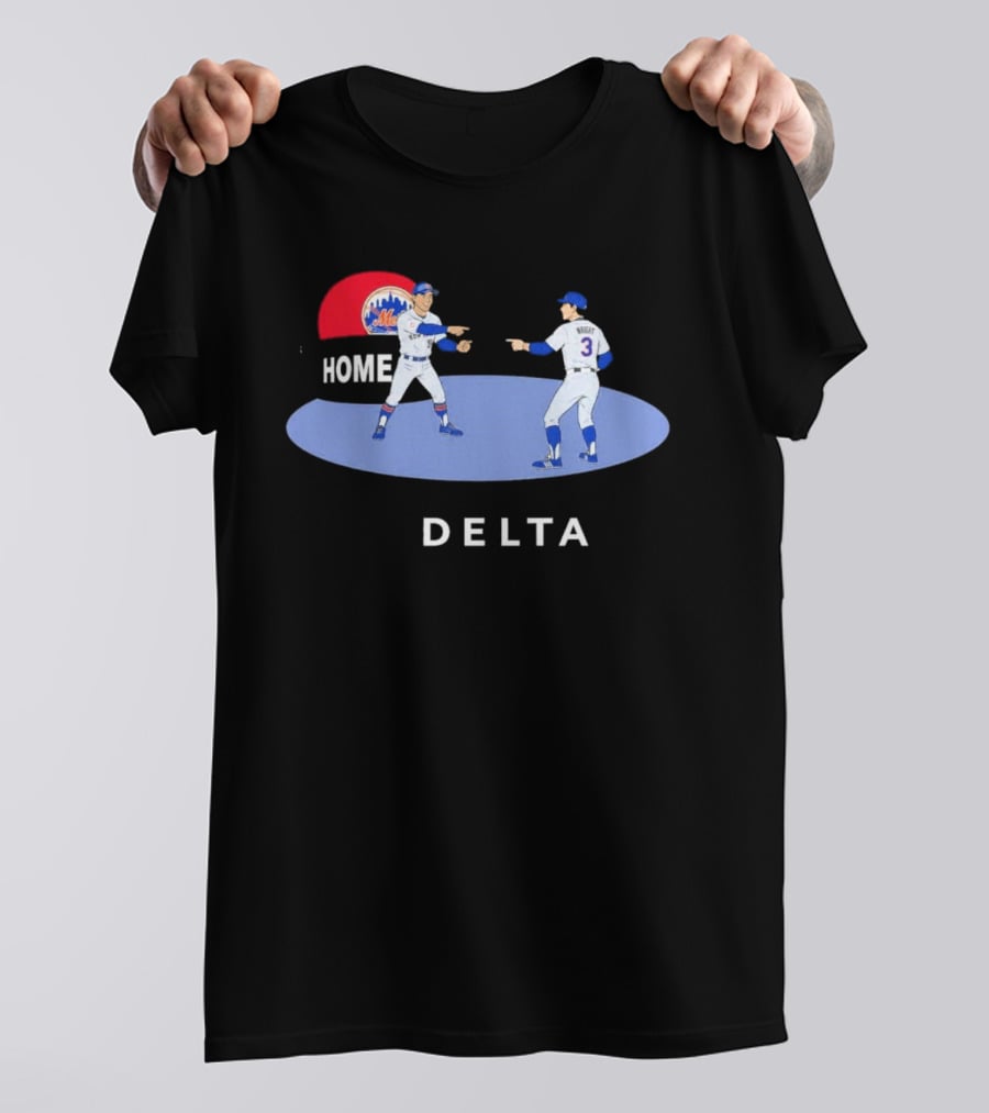 NY Mets Home Delta Carson Benge A.J. Ewing Spider Man Pointing Meme T-Shirt
