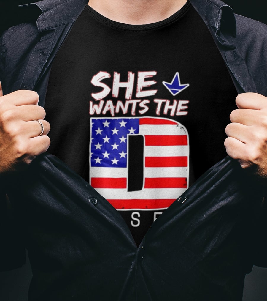 She Wants The Diesel D American Flag Patriotic Humor T-Shirt