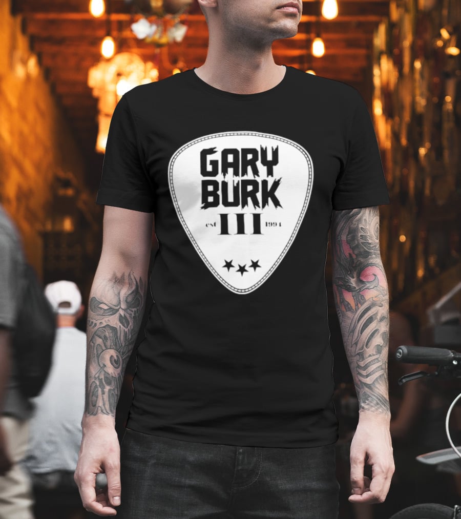 Gary Burk III Est 1994 Guitar Pick Musician Stars T-Shirt