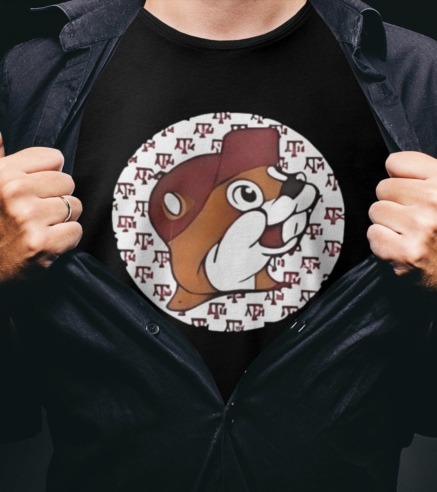 Texas A&M X Buc Ee's Unique TX Football Mashup Two Sided T-Shirt