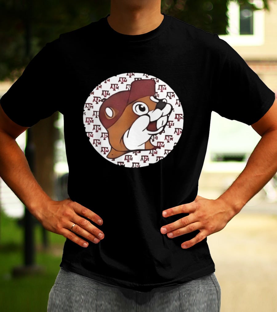 Texas A&M X Buc Ee's Unique TX Football Mashup Two Sided T-Shirt