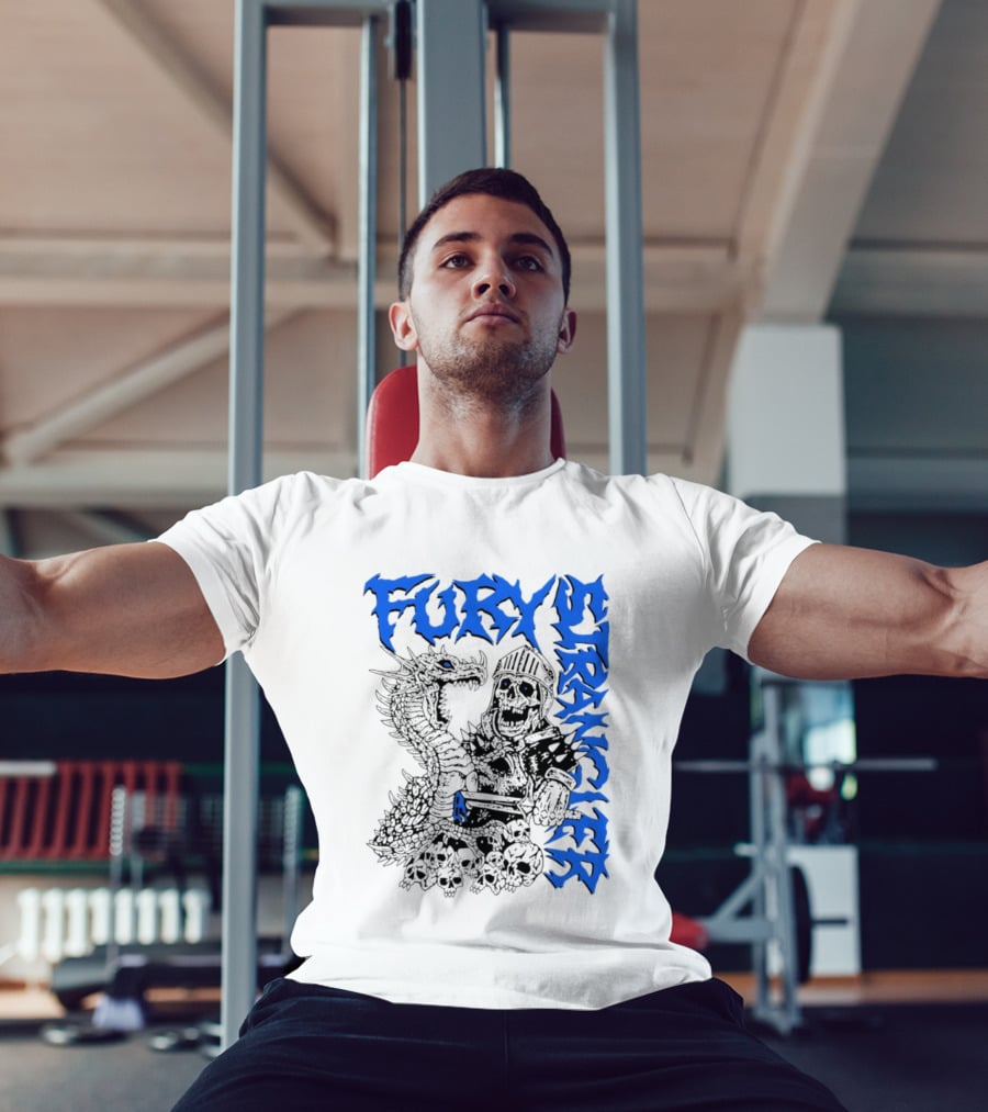 Fury Stranger Skeleton Knight And Dragon T-Shirt