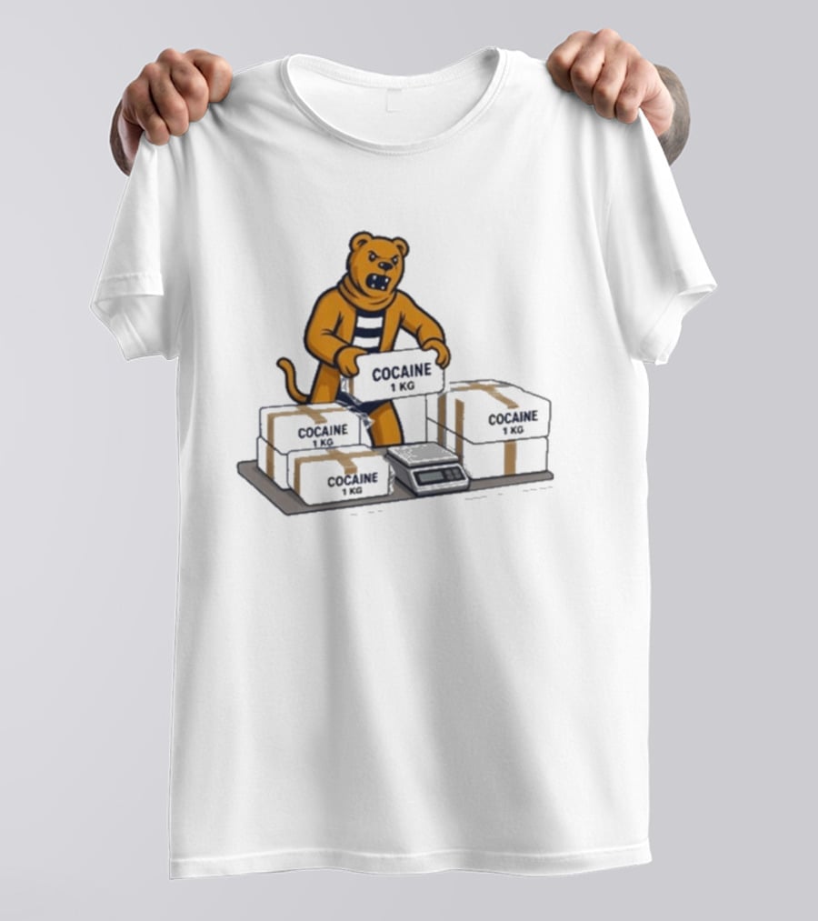 Penn State Cocaine 1kg Bear Weighing Parcels T-Shirt