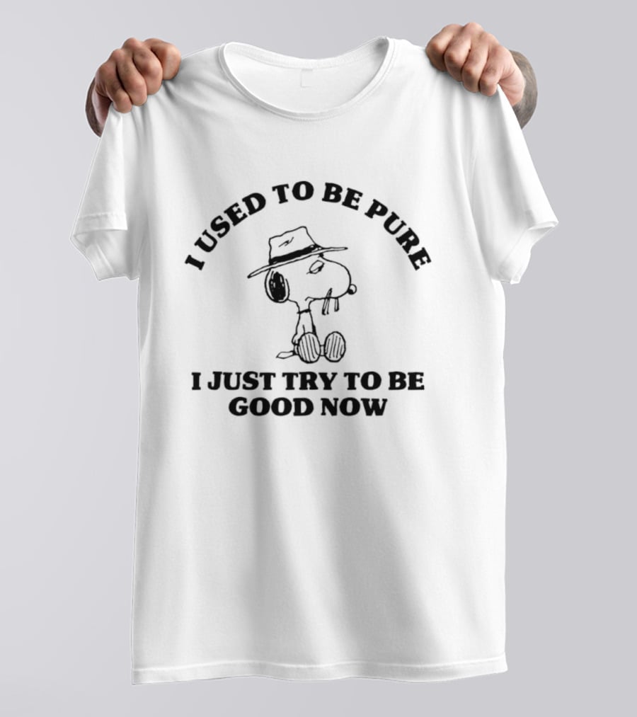 I Used To Be Pure Snoopy I Just Try To Be Good Now Peanuts T-Shirt