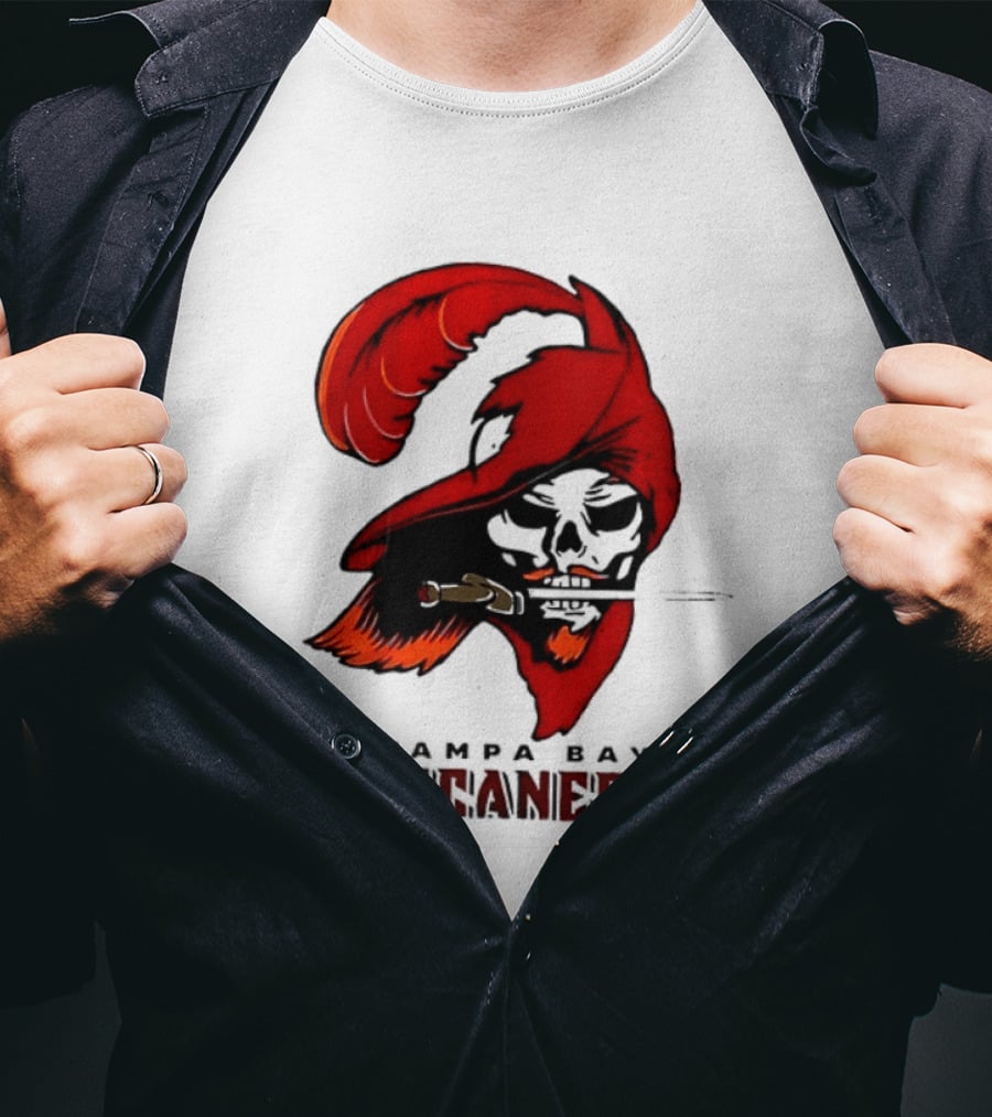 Rueben Bain Jr Tampa Bay Buccaneers 2026 Fire The Cannons Football Skeleton Pirate Flag T-Shirt