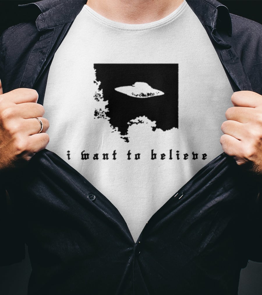 I Want To Believe UFO The X Files Alien T-Shirt