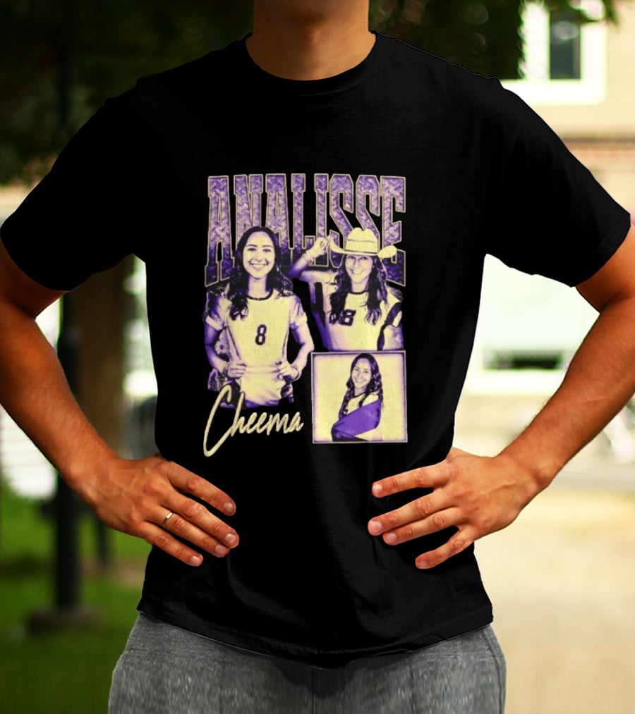Analisse Cheema Number 8 Jersey Sports Athlete T-Shirt