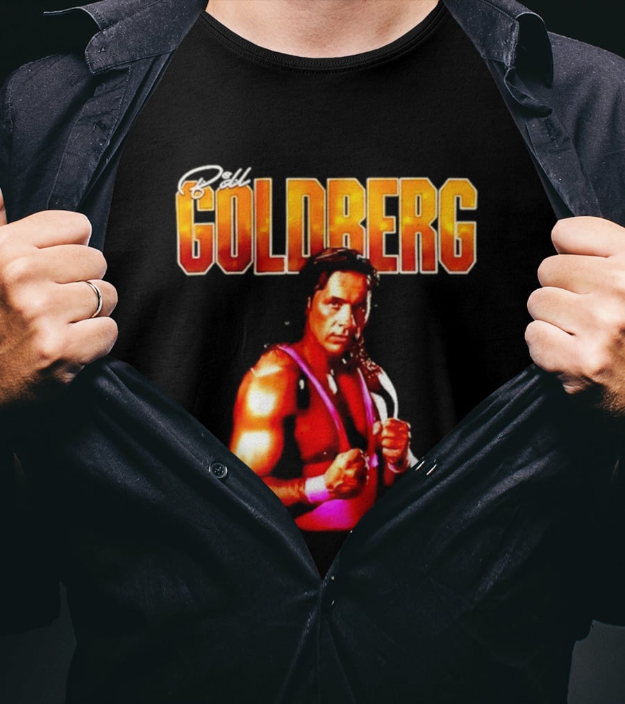 Bill Goldberg Bret Hart Portrait Wrestling Legends T-Shirt