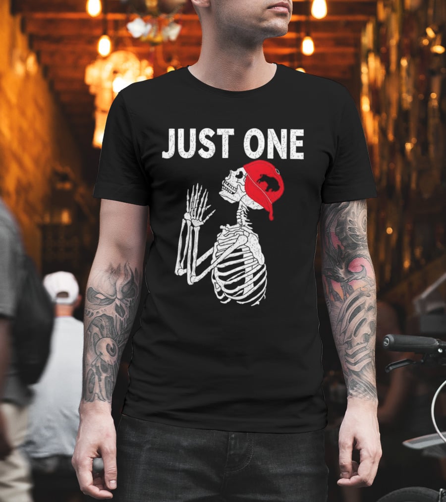 Buffalo Bills Just One Skeleton In Red Cap T-Shirt