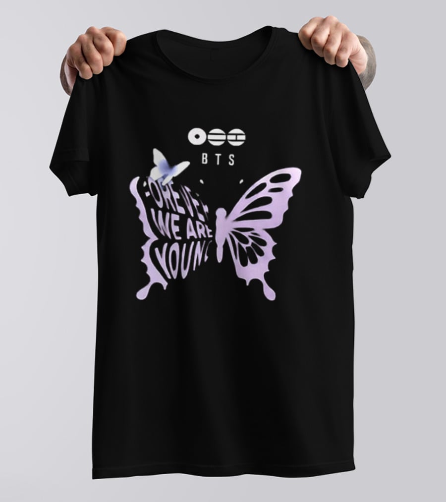 BTS Forever We Are Young Butterfly Symbol 2 Sided T-Shirt