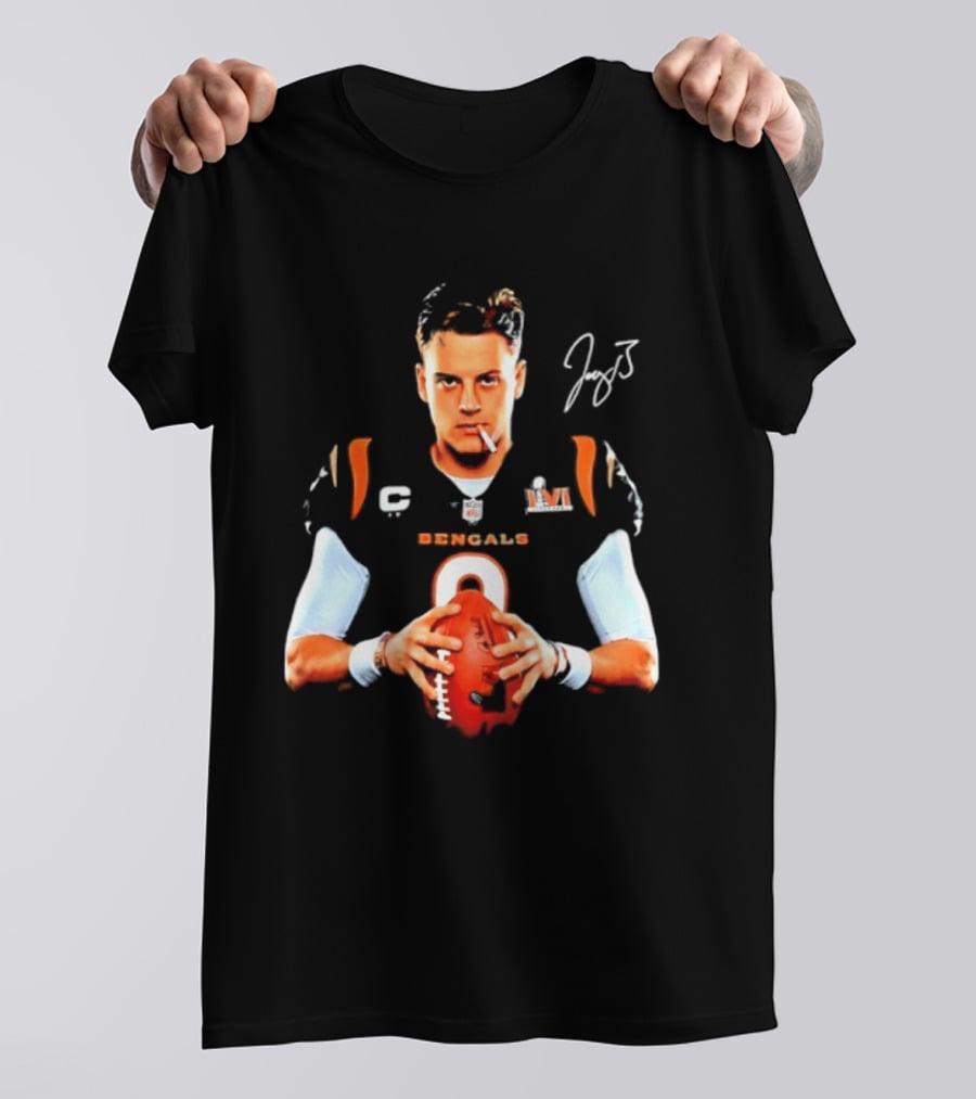 Cincinnati Bengals Joe Burrow Smoking Joey B Signature T-Shirt