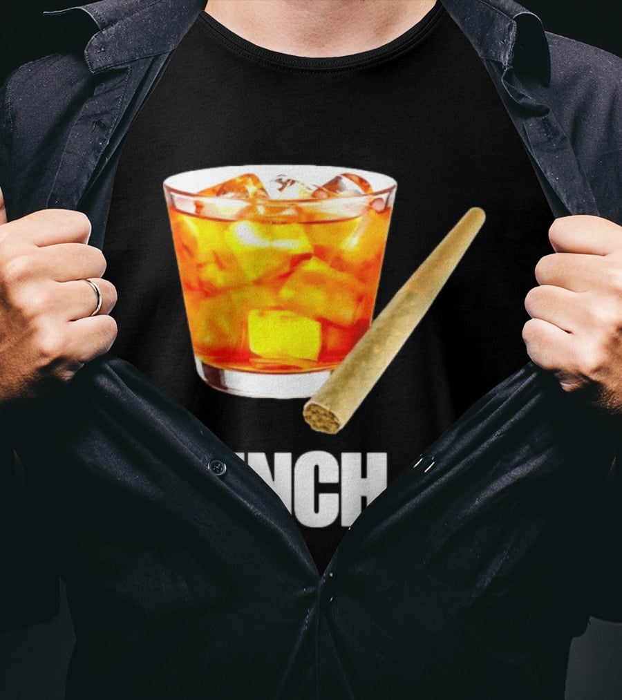 Lunch Whiskey Cigar Drinking Smoking T-Shirt