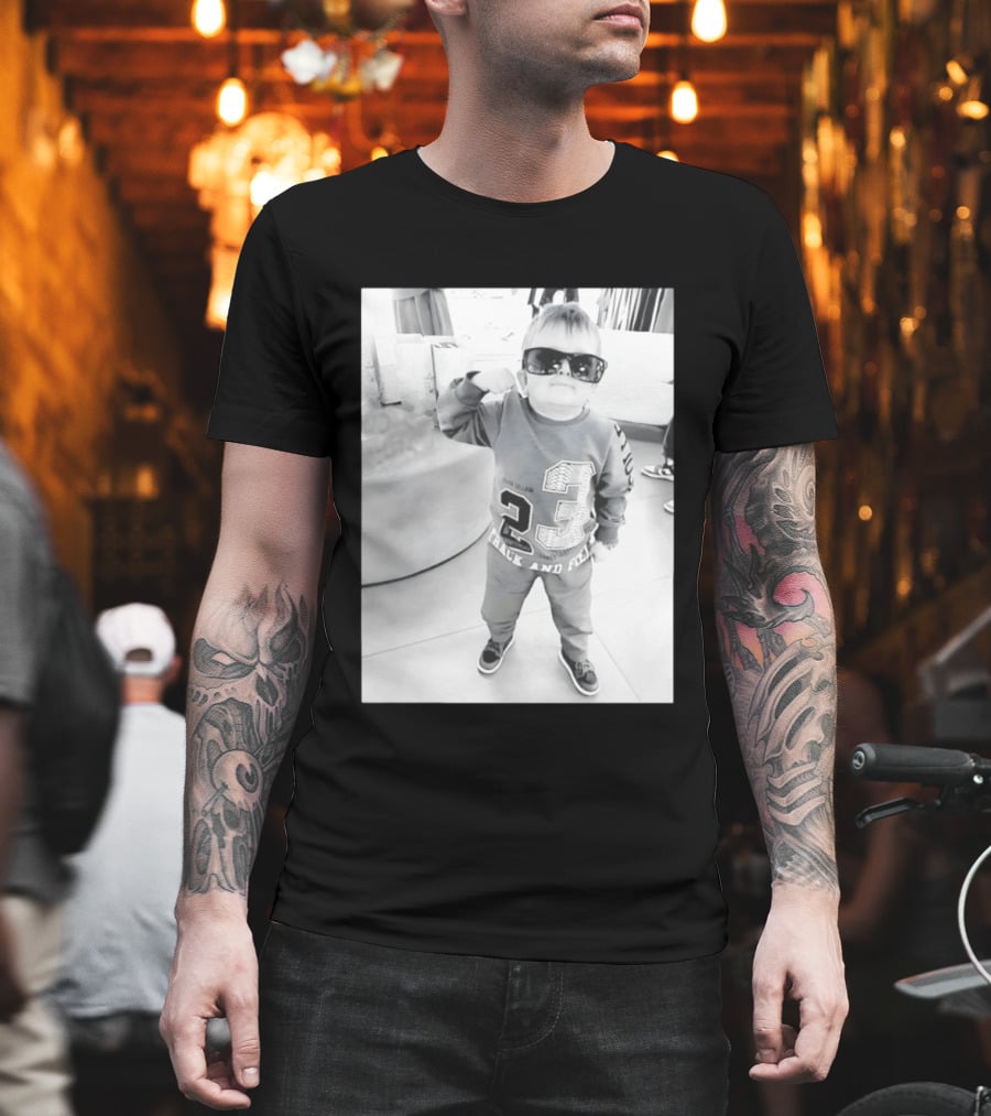 Hasbulla Hasbik Photo 23 Track And Field Black And White T-Shirt