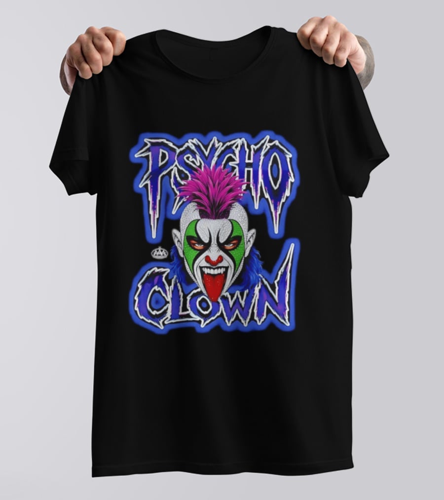 Psycho Clown AAA Superstar Wild Face T-Shirt