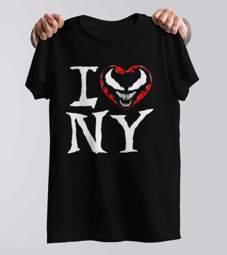 I Love New York Venom Heart Marvel Symbiote T-Shirt