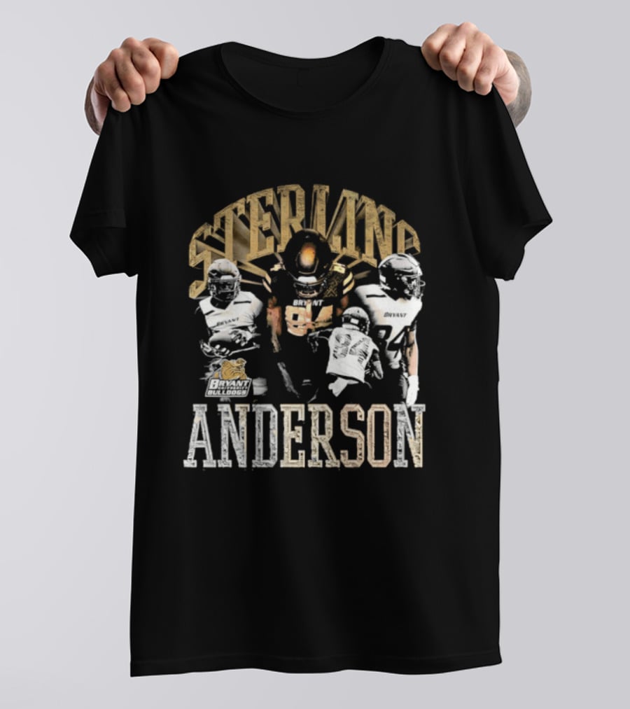 Sterling Anderson Bryant University Bulldogs Football Players T-Shirt